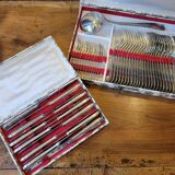 49-piece silver flatware set