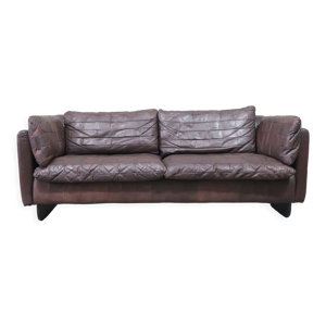 Canapé en cuir patchwork - milieu