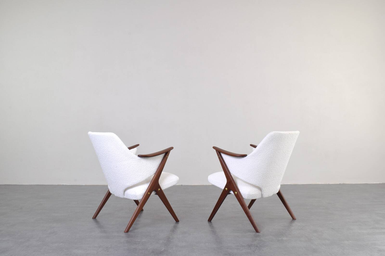 Fauteuils Mid-Century en Teck Knott de Brunstad Møbelfabrikk, Norvège, 1960