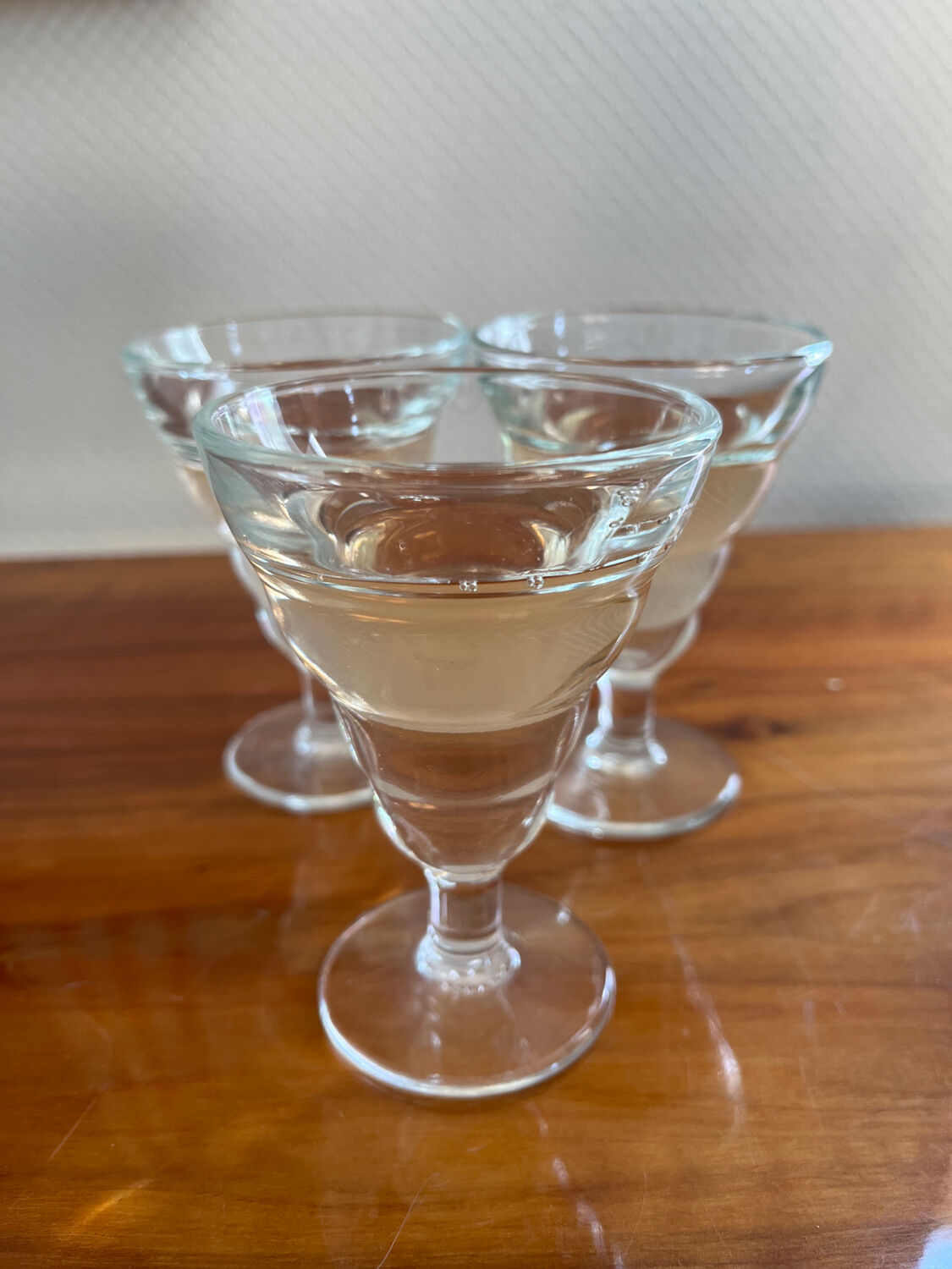 Verres à pieds à bistrot Duralex vintage