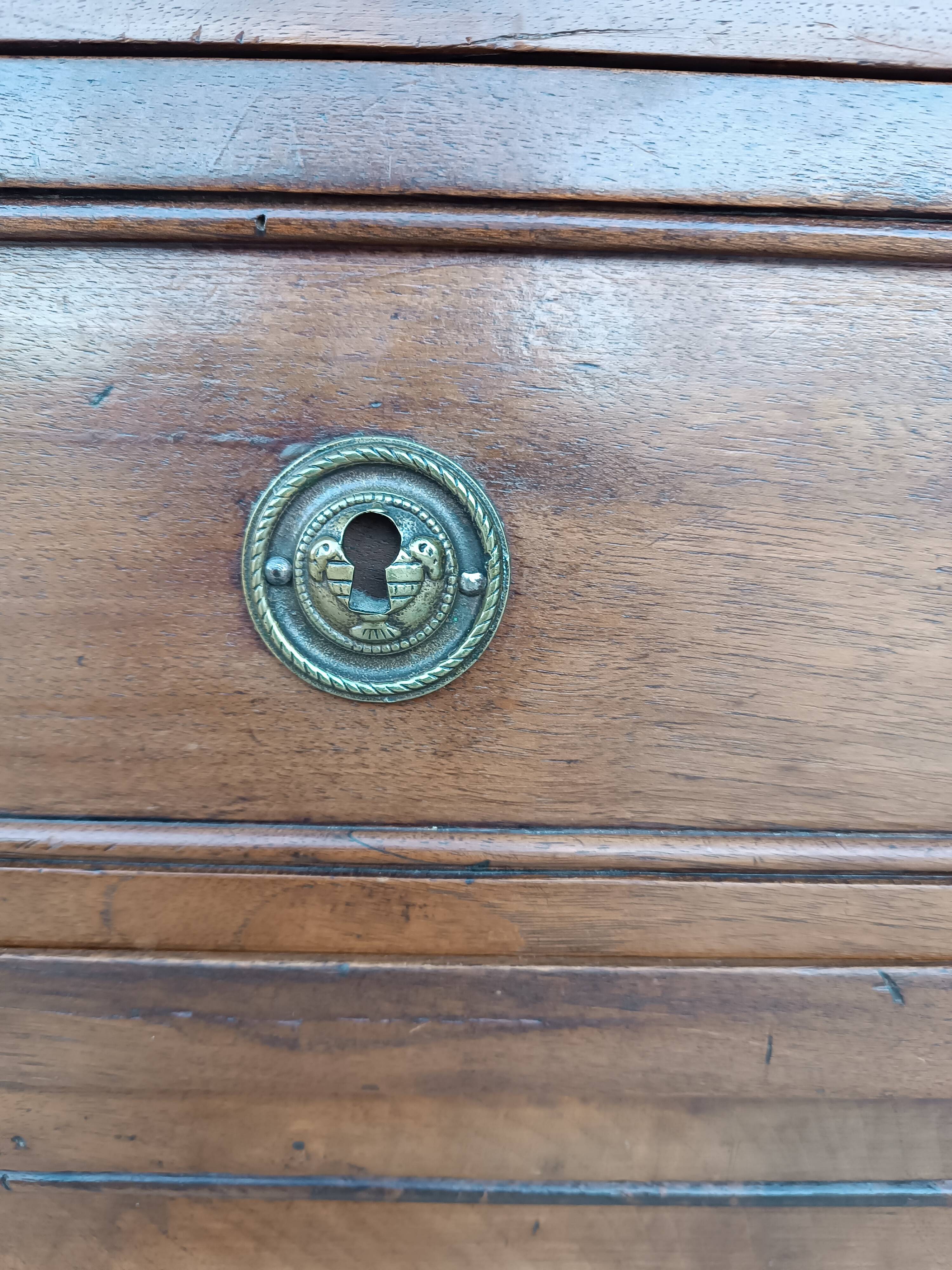 Louis XVI chest of drawers in walnut, 19th century