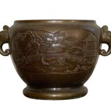 Cache-pot, chine, bronze, vers 1900