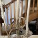 Putti candelabra 4 candles louis xvi style design pieces late 20th century. signed