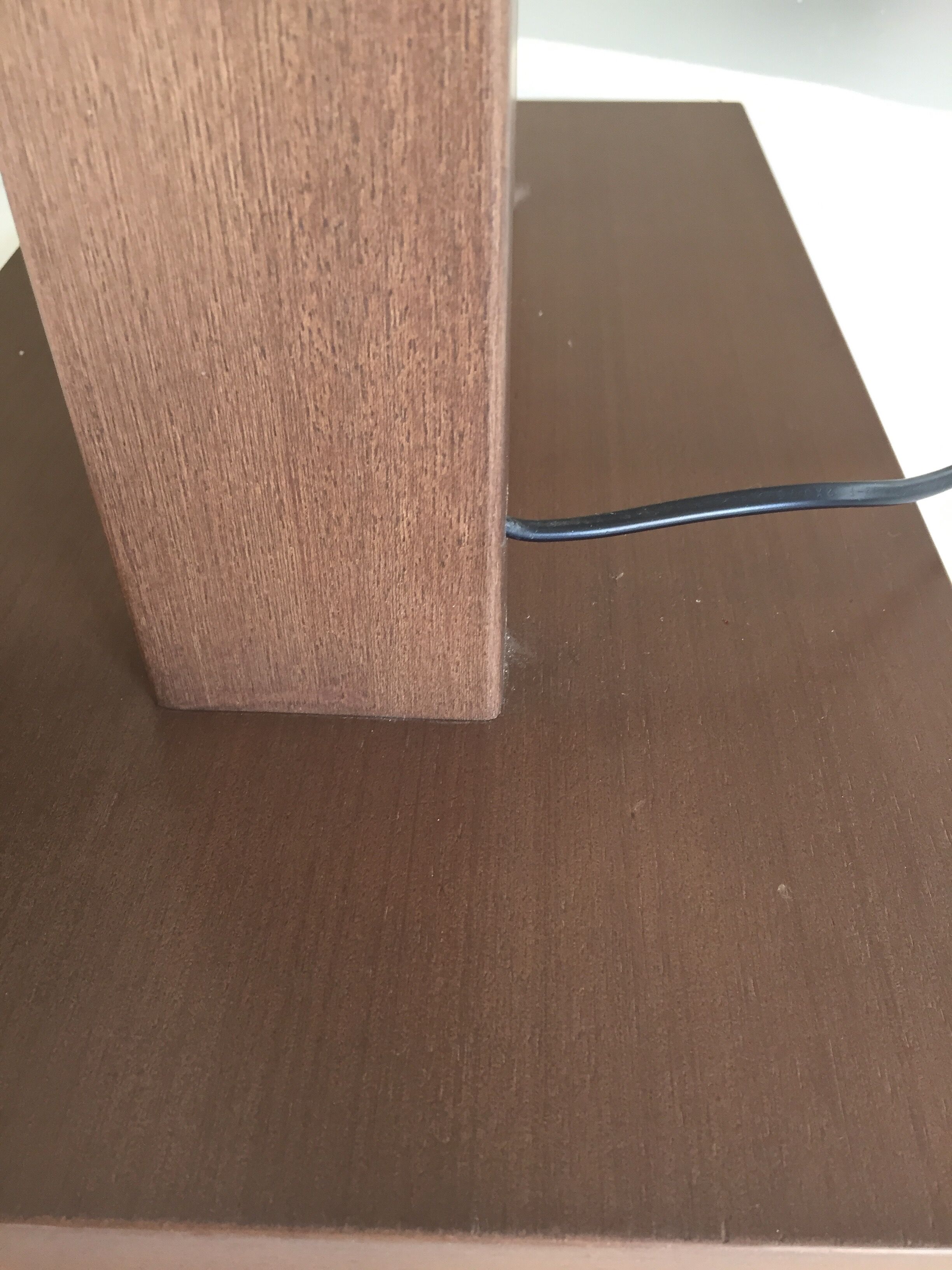 Table Lamp mod. Altéa/Exotic Wood&Brushed Alu/Design by Natuzzi Italy c1990