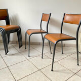 2 original vintage 1960s Mullca 510 adult school chairs