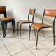 2 chaises d’école adulte mullca 510 design vintage années 60 originale