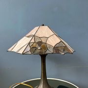 Lampe de table Art déco colorée en vitrail