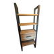 Design library / "Clifwood" shelf in solid oak & metal – Monsie
