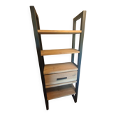 Design library / "Clifwood" shelf in solid oak & metal – Monsie