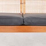 Hans Olsen for Brdr Juul Kristensen, rattan backed sofa, Denmark 1950s