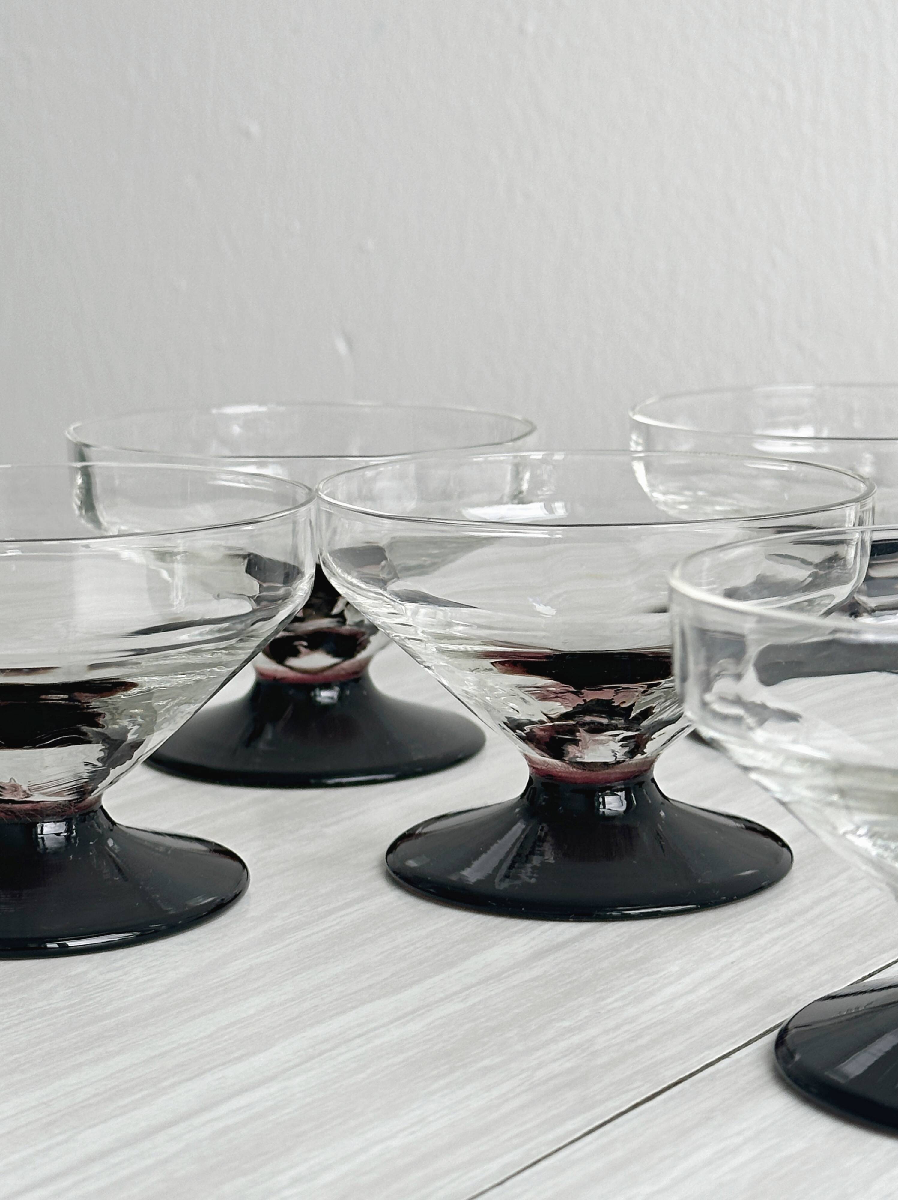 Lot de 6 verres à pied
