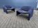 2x Artifort Groovy F598 by Pierre Paulin, Dark Blue, original