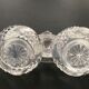 Crystal effect molded glass salter