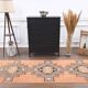 Vintage Turkish Hand-Knotted Wool Cotton Orange Runner Rug 95x408