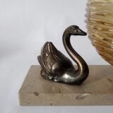 Lampe veilleuse art déco cygne
