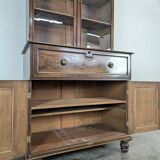 English mahogany secretary bookcase.