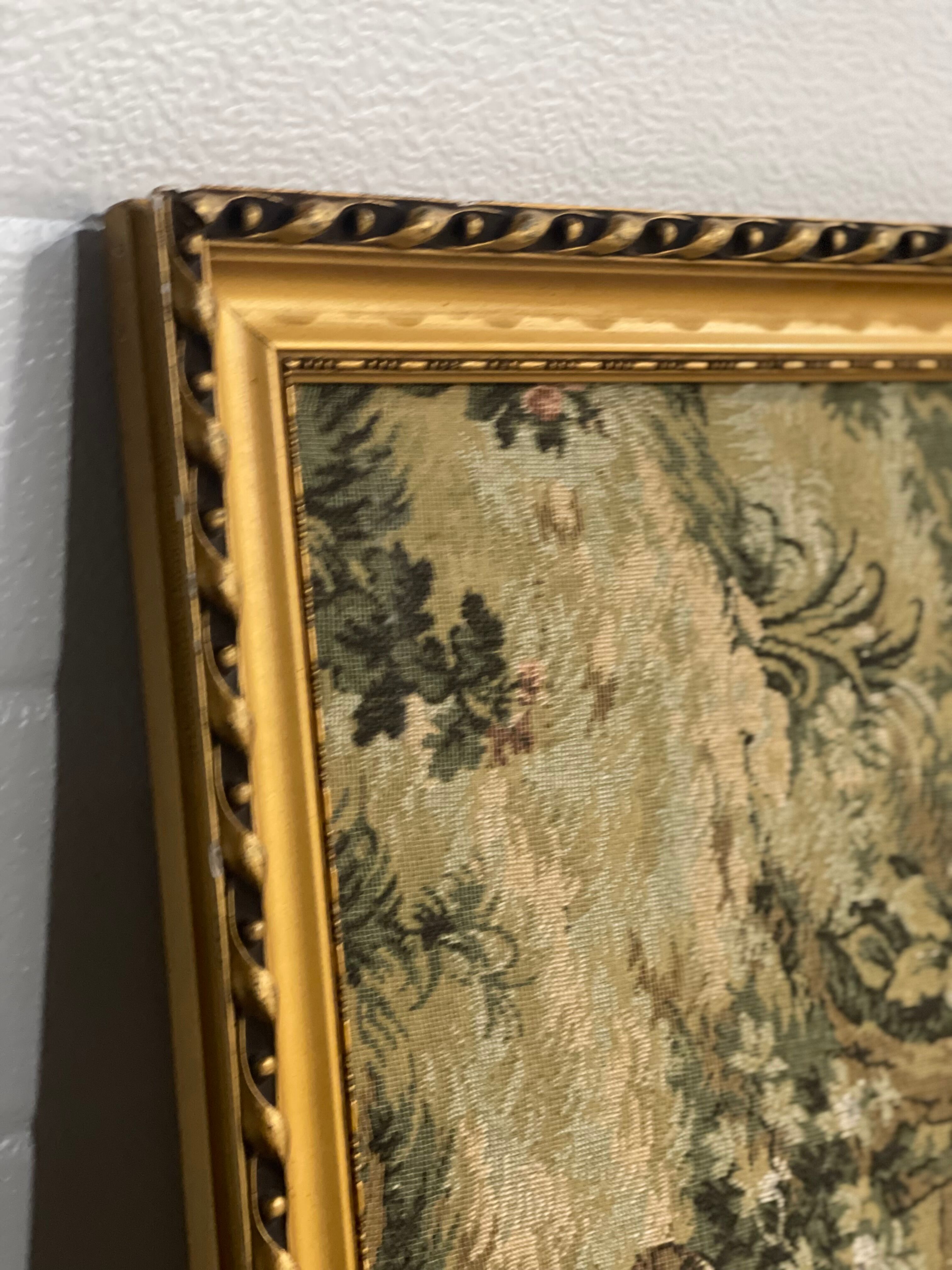 2 Tapestry XIXth classical scene