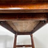 Old brutalist farm table designed by George Robert in pine from the 70s