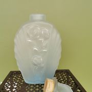 Art Deco frosted glass carafe