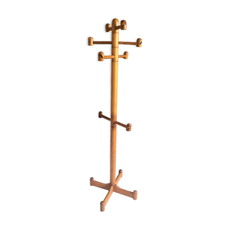 Vintage coat stand in pinewood Denmark 1960s