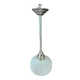 Metal tubular suspension rod and white opal.
