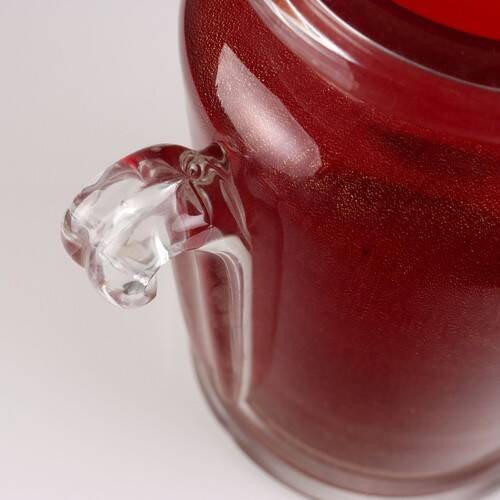 Vase vintage en verre de Murano Italie années 1970 original