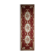 Long traditional needlepoint rug handwoven wool floral red runner rug-76x305cm