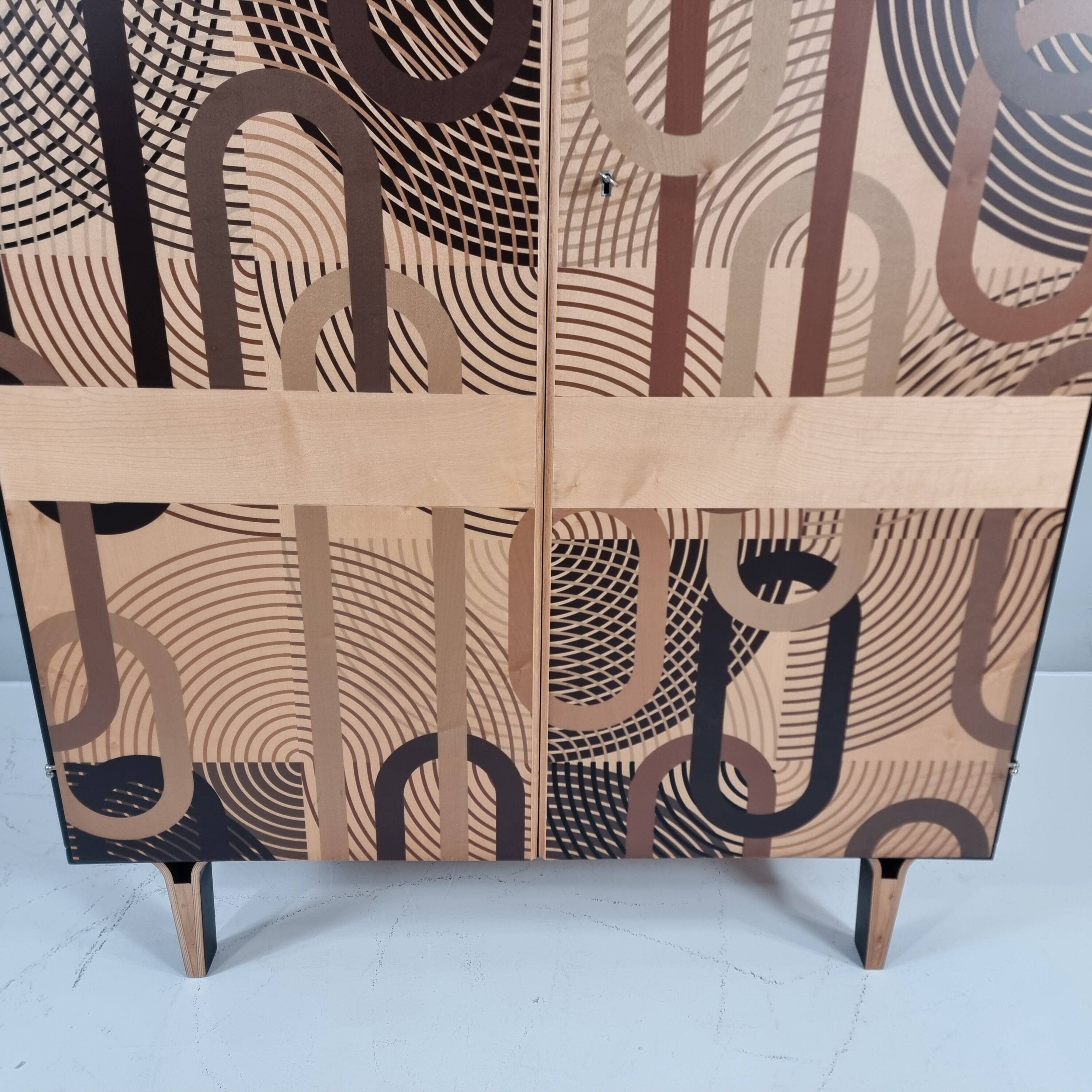 Vintage wardrobe in ash, 1970s