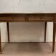 Flat desk louis XVI style Green leather top XX century