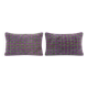 Set of 2 vintage kilim cushion covers 41x61 cm