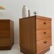 vintage teak bedside tables