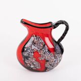Spectacular Murano glass pitcher, Italy 1980’s