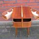 Mid century sewing box with / side table. asystent teak 1960/70s