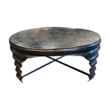 Table basse ronde industrielle