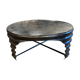 Industrial round coffee table