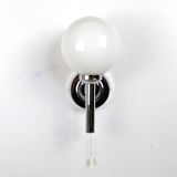 Pair of chrome wall lights