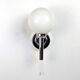 Pair of chrome wall lights