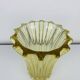 Art Deco vase by Pierre D'Avesn, yellow glass.
