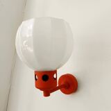 Space Age orange wall lamp 1970