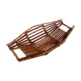 Empty basket vintage bamboo pocket