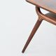 Gunni Omann sculptural coffee table rosewood Omann Jun Denmark 1958