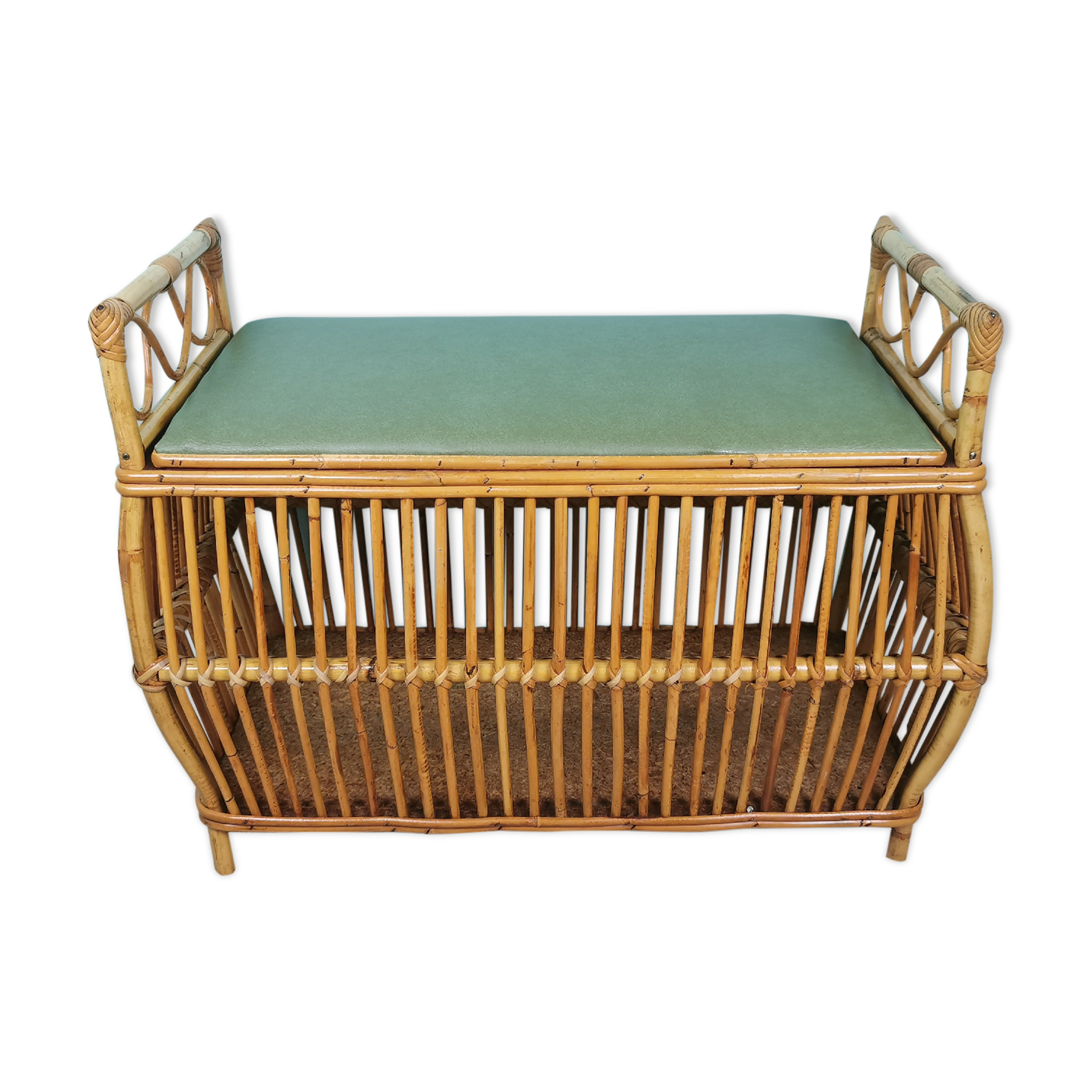 Rattan chest bench 60's