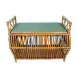 Rattan chest bench 60's