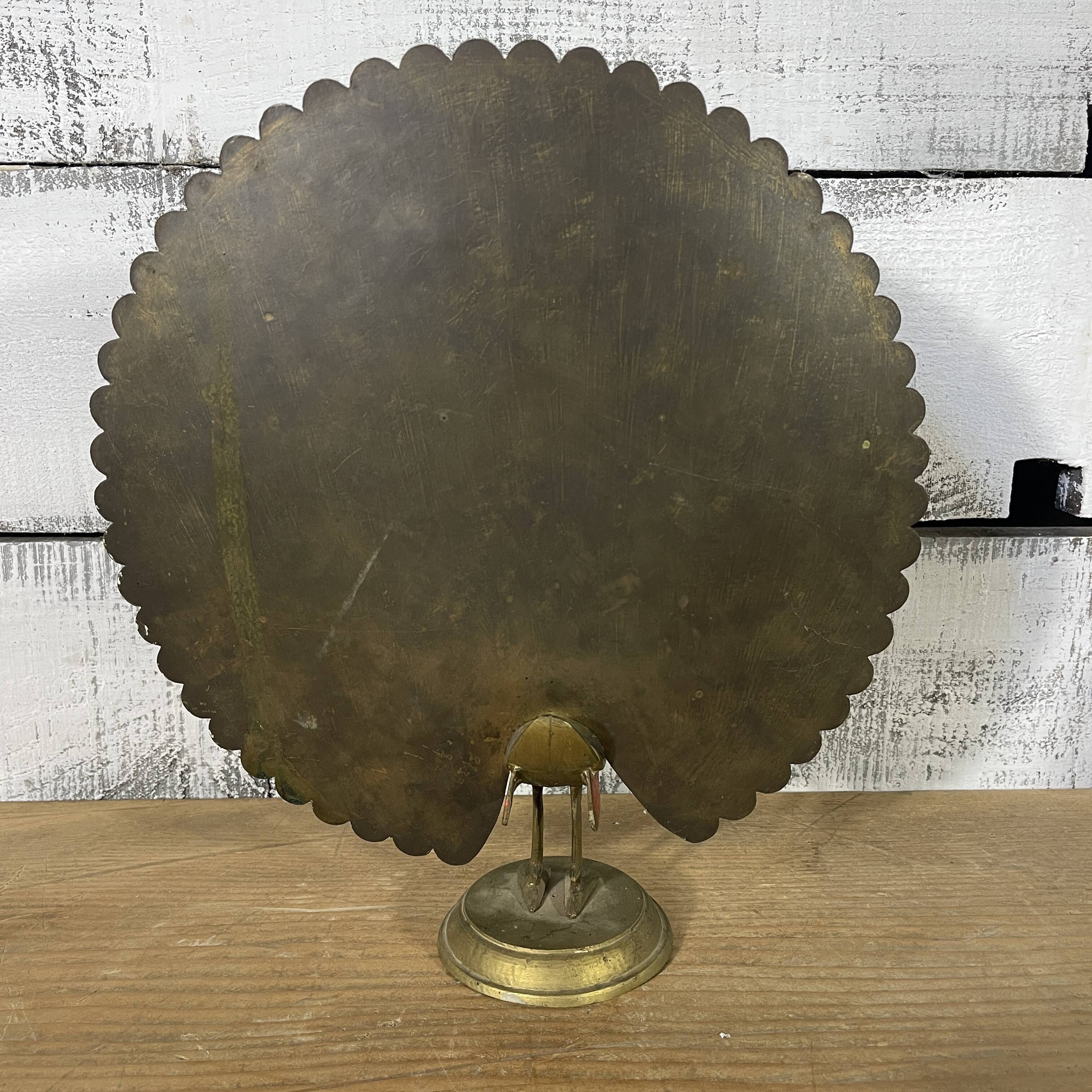 Brass peacock