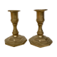 Pair of Nijhof Holland brass candle holders