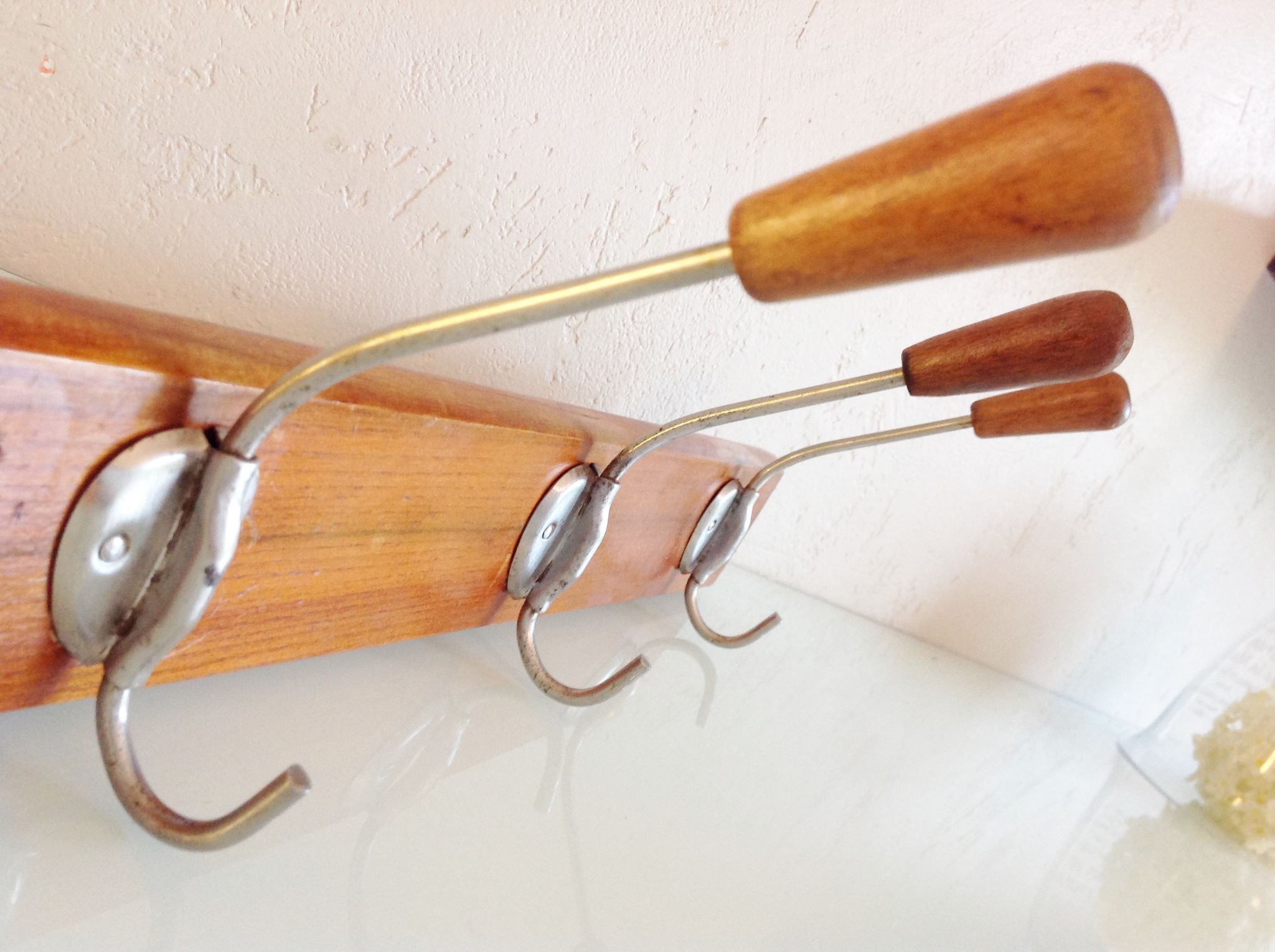 Wood coatrack vintage 60/70