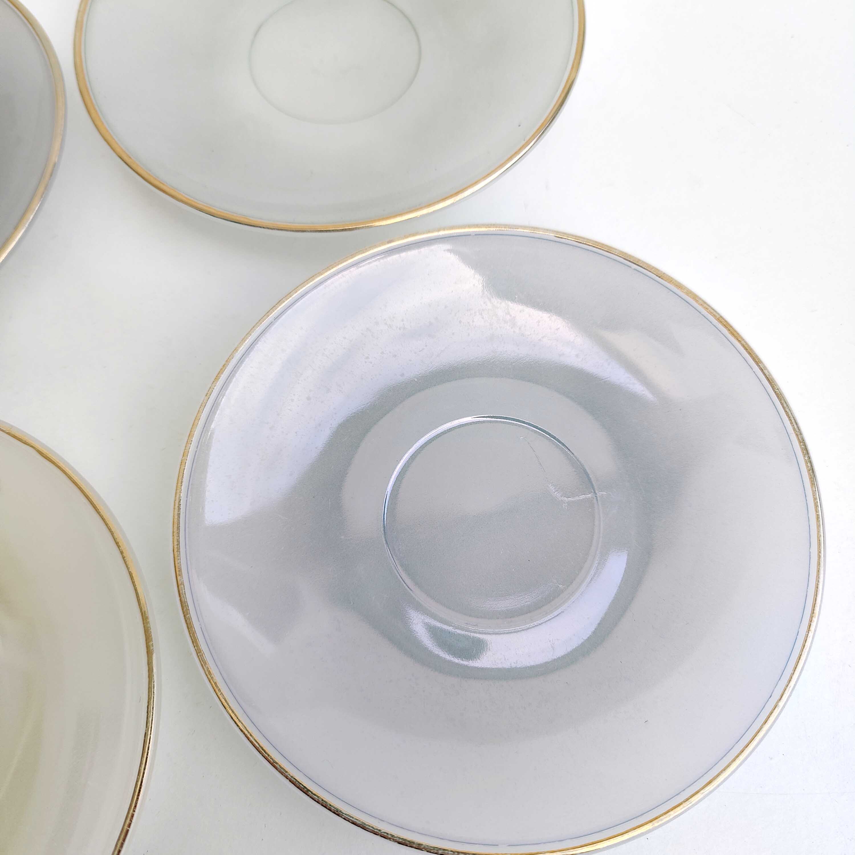 Arcopal coffee set 6 cups Pastel Harlequin