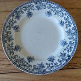 Assiette ancienne terre de fer saint Amand Jane docks franc comtois