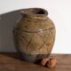 Vase ancien chinois en grès émaillé – Chine, vers 1890