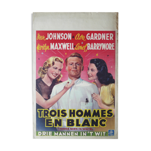 Affiche cinéma originale Trois